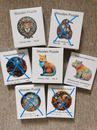 Drevené puzzle, 