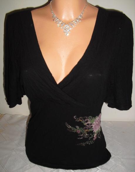 Motylia tunika s kvietkom, h&m,m