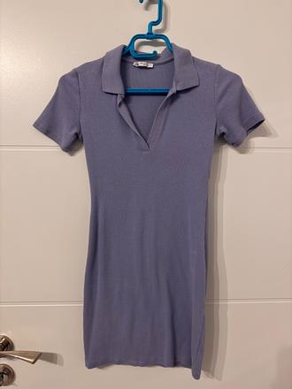 Modré svetrové šaty zara, zara,s