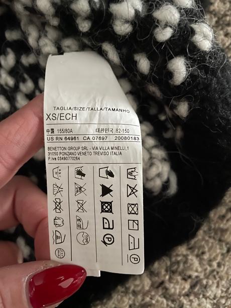 Sisley obersize svetrik vlna xs /l, sisley,xs