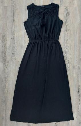 Dlhé letné šaty - čierne, esmara,40