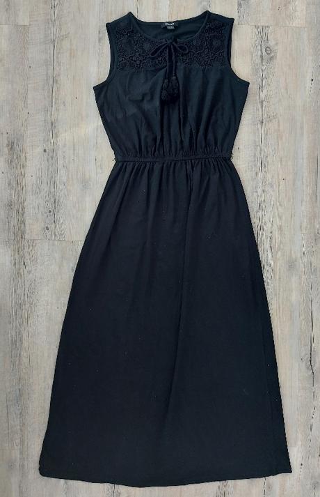 Dlhé letné šaty - čierne, esmara,40