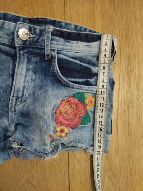 Riflové kraťasy, denim co,128