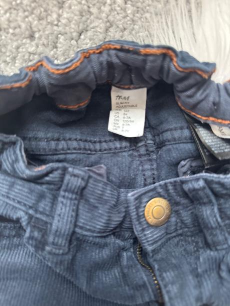Menčestrové nohavice h&m 122, h&m,122