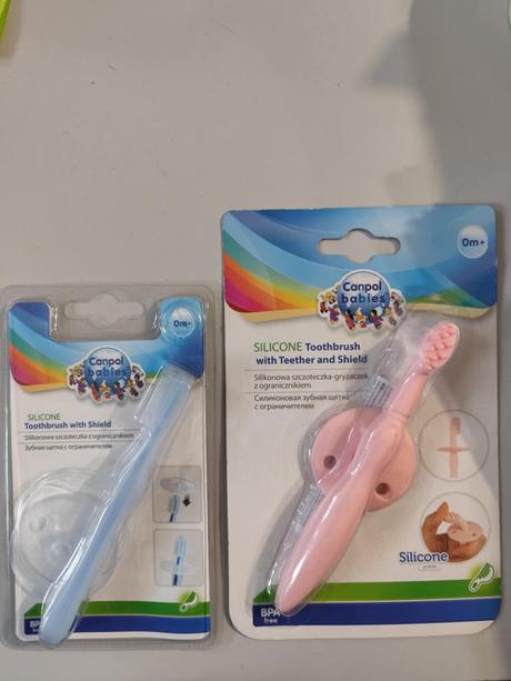 Silikónová detská zubná kefka, 