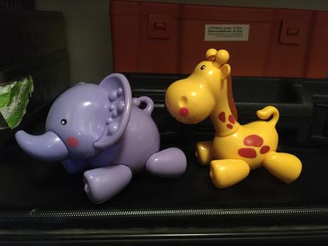 Veselý sloník a žirafka,