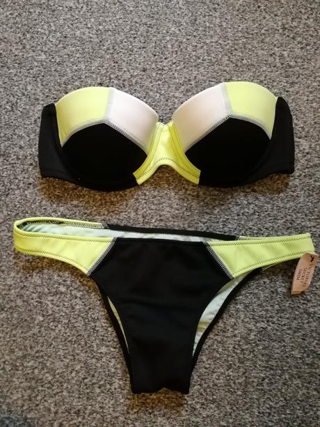 Victoria's secret bikini m cierna/zlta, victoria's secret,m