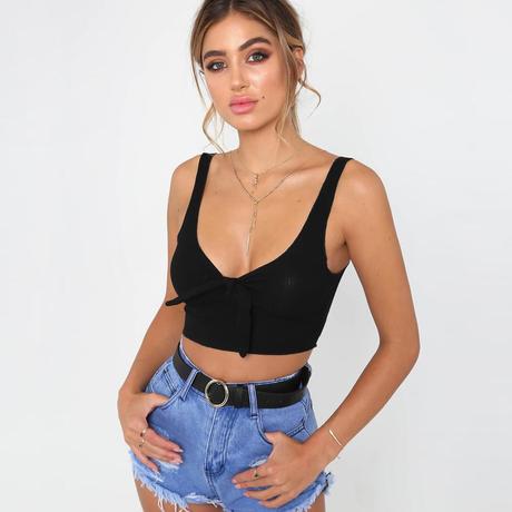 Crop top s maslickou, s
