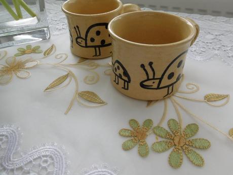 Hrnček keramický 2 kusy-lienka, 