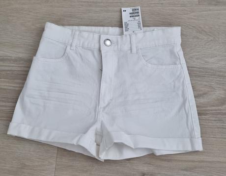 Riflové kraťasy, h&m,152