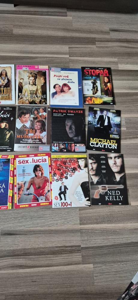 Rôzne filmové dvd,