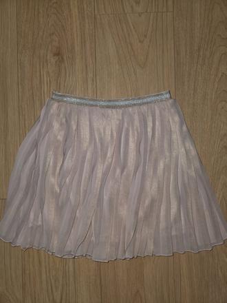 Mušelínová plisovaná sukňa 134/140, h&m,134