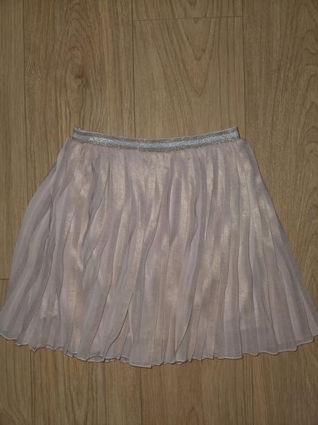 Mušelínová plisovaná sukňa 134/140, h&m,134