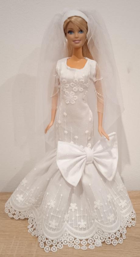 Svadobné šaty pre barbie, 