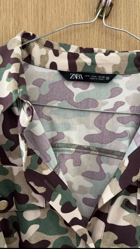 Maskáčové šaty, zara,s