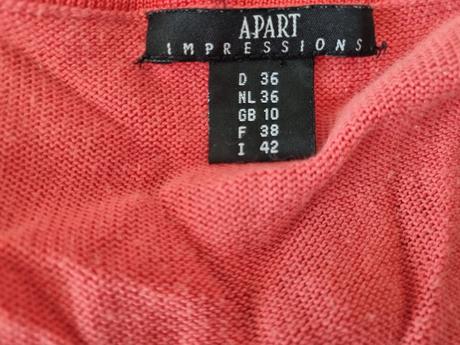 Luxusný lososový svetrík apart 36, s