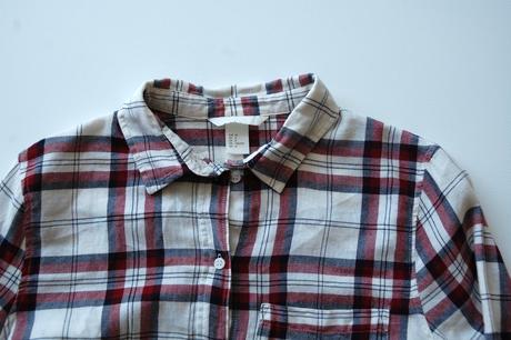 Ľahká kockovaná košeľa, h&m,l