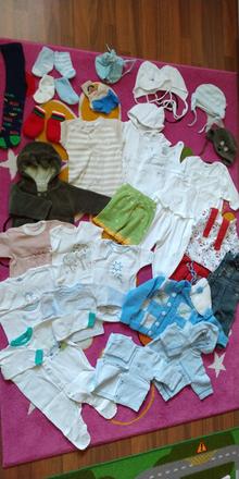 Balík oblečenia chlapček 0-3 mesiace, 50–62