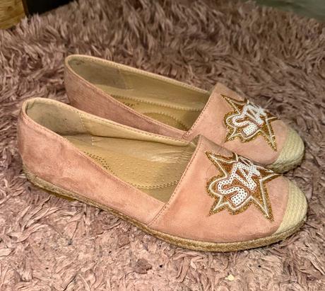 Pink powder star stylove damske baleriny-espadrilk, 38