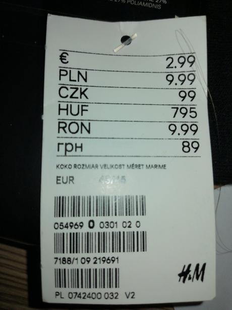 Pride pánske ponožky, h&m,m