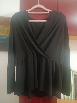 Čierna blúzka, h&m,46