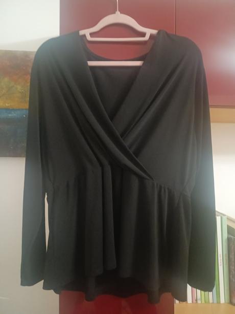 Čierna blúzka, h&m,46