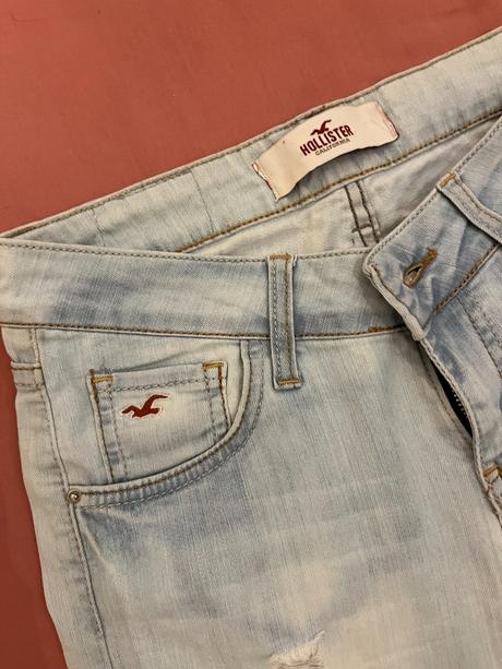 Hollister dámske svetlomodré rifle, hollister,xs