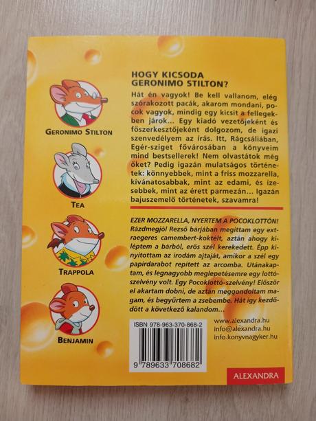 Geronimo stilton ezer mozzarella nyertem,