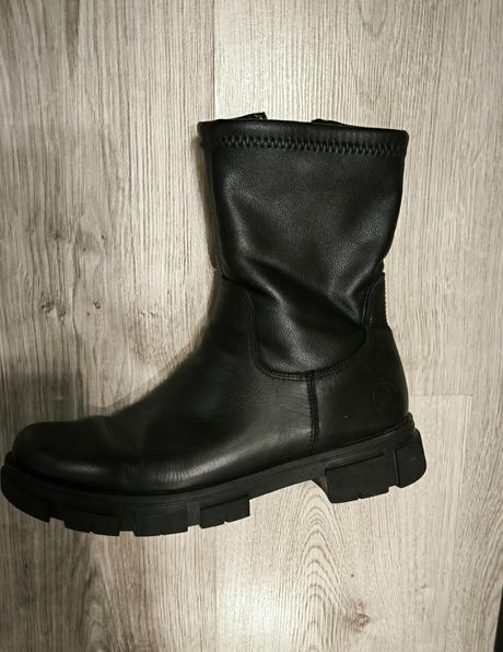 Štýlové kožené čižmičky, rieker,38 / 39