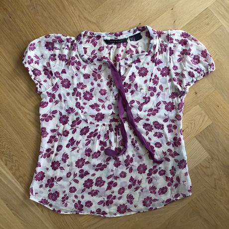 Zara hodvábno-bavlnená kvetová blúzka, zara,xs