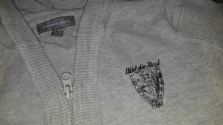 Sveter na zips, pumpkin patch,80