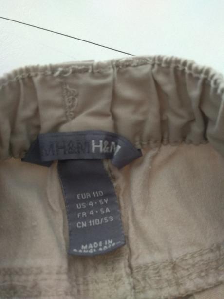 Kraťasy, h&m,110