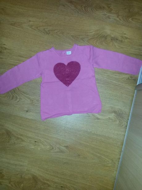 Srdiečkový pulovrik, h&m,92