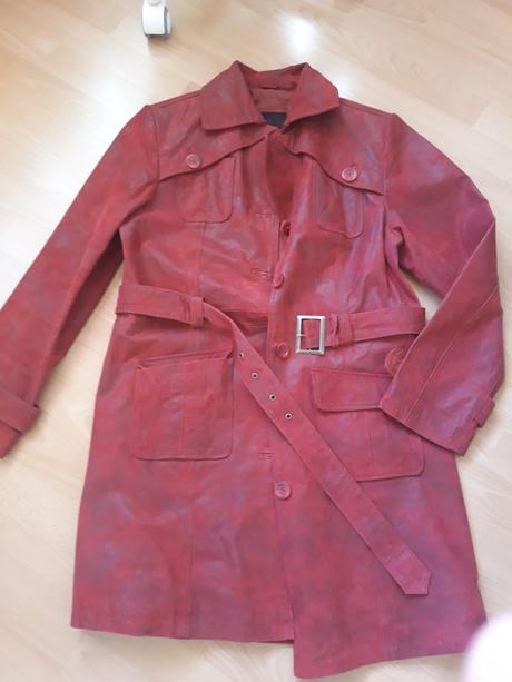 Kožený kabát značka k cero, xl