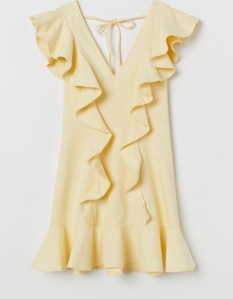 Krátke volanové šaty hm, h&m,xl