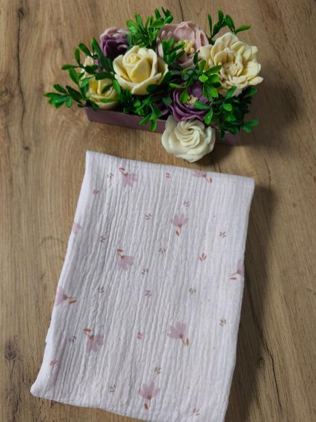 Mušelínová  plienka ružová, 