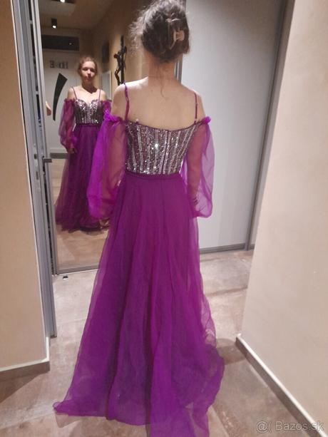 Spolocenske saty na ples, stuzkovu, s