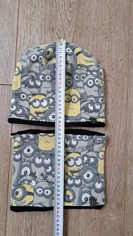 Set čiapka+nákrčník mimoni, 116