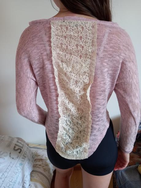 Svetlo ružový svetrík, gate,s