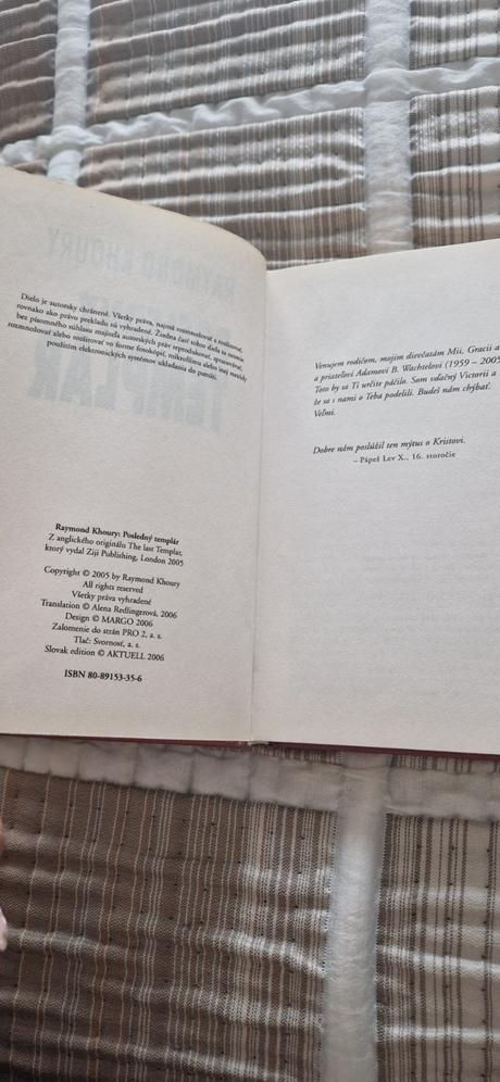 Kniha posledný templár,