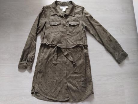 Košeľové šaty 9-10 rokov, h&m,140