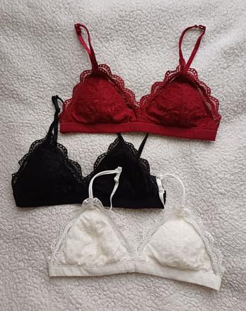 3ks vystúžená podprsenka, l / m