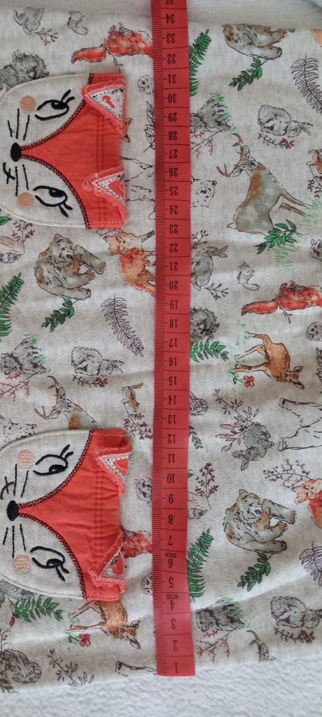 Šaty termo s vreckami líštičkami, 104