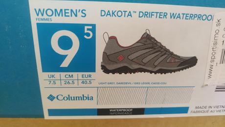 Turistické topánky, columbia,41