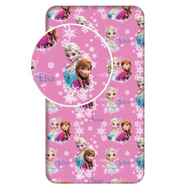 Detská plachta 90x200 frozen ružová -skladom, šírka (cm): 90,dĺžka (cm): 200