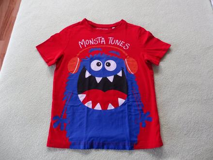 Červené monsterové tričko c&a 134 palomino, c&a,134