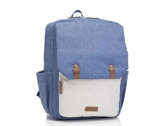 Batoh BABYMEL George Mid-Blue-Oatmeal Batoh BABYMEL George Mid-Blue-Oatmeal