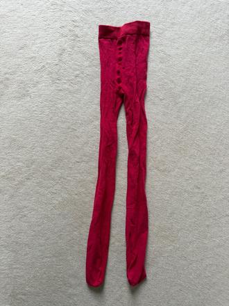 Červené pančuchy, h&m,122