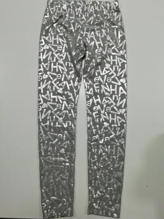 Sivo strieborné legíny, ovs,128