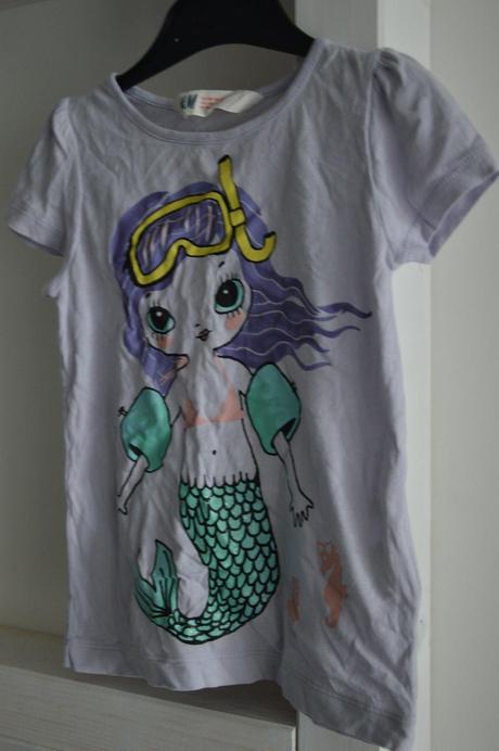 Tričko morská panna 98/104, h&m,98